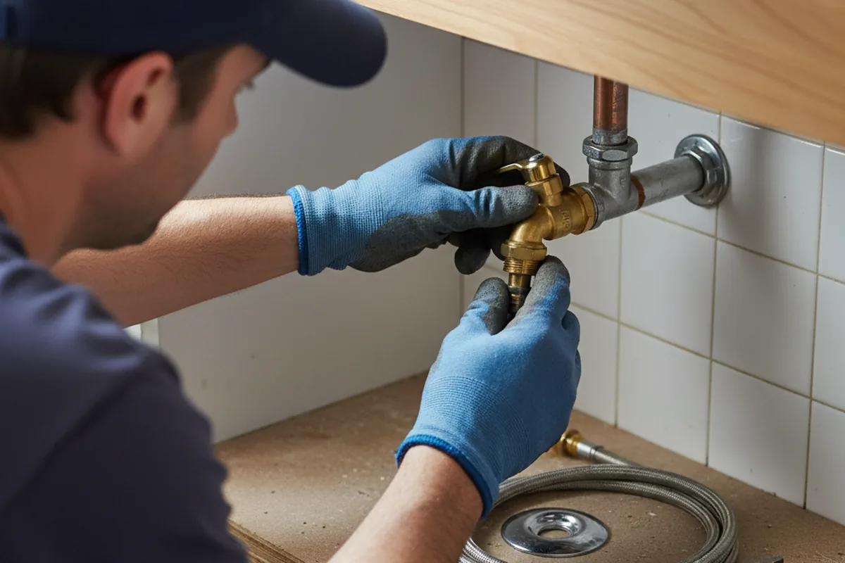 Shutoff valve and fitting work during Emergency Plumbing in Pullman